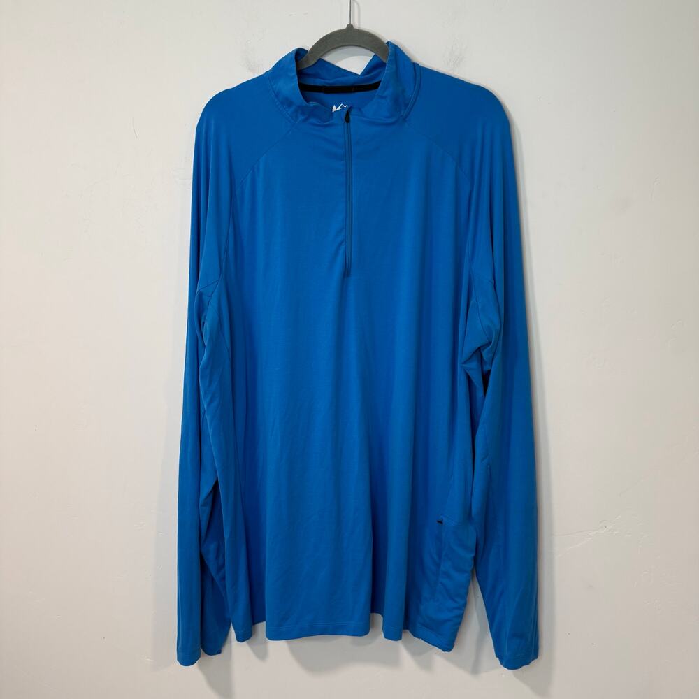 REI Co-op Men's Active Pursuits Quarter-Zip 2.0 Shirt Pullover‎ Blue XXL Tall